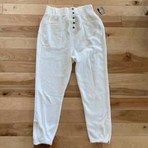 Free People Hop To It Harem Pants White XS